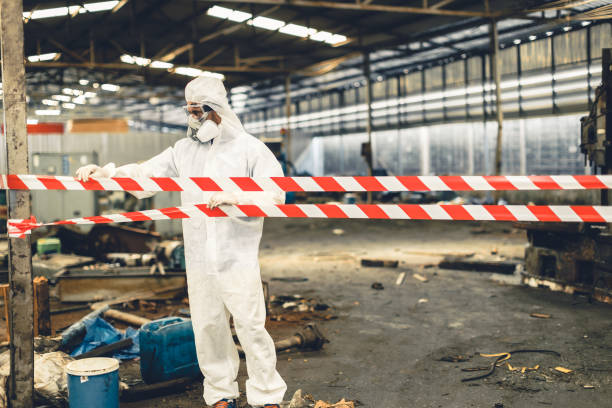 Professional Biohazard technician working in Clintonville, WI